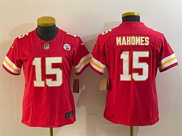 Women's Kansas City Chiefs #15 Patrick Mahomes Red 2023 F.U.S.E. Vapor Untouchable Limited Football Stitched Jersey(Run Small),We sell and wholesale Women's Kansas City Chiefs #15 Patrick Mahomes Red 2023 F.U.S.E. Vapor Untouchable Limited Football Stitched Jersey(Run Small) on line form chian!